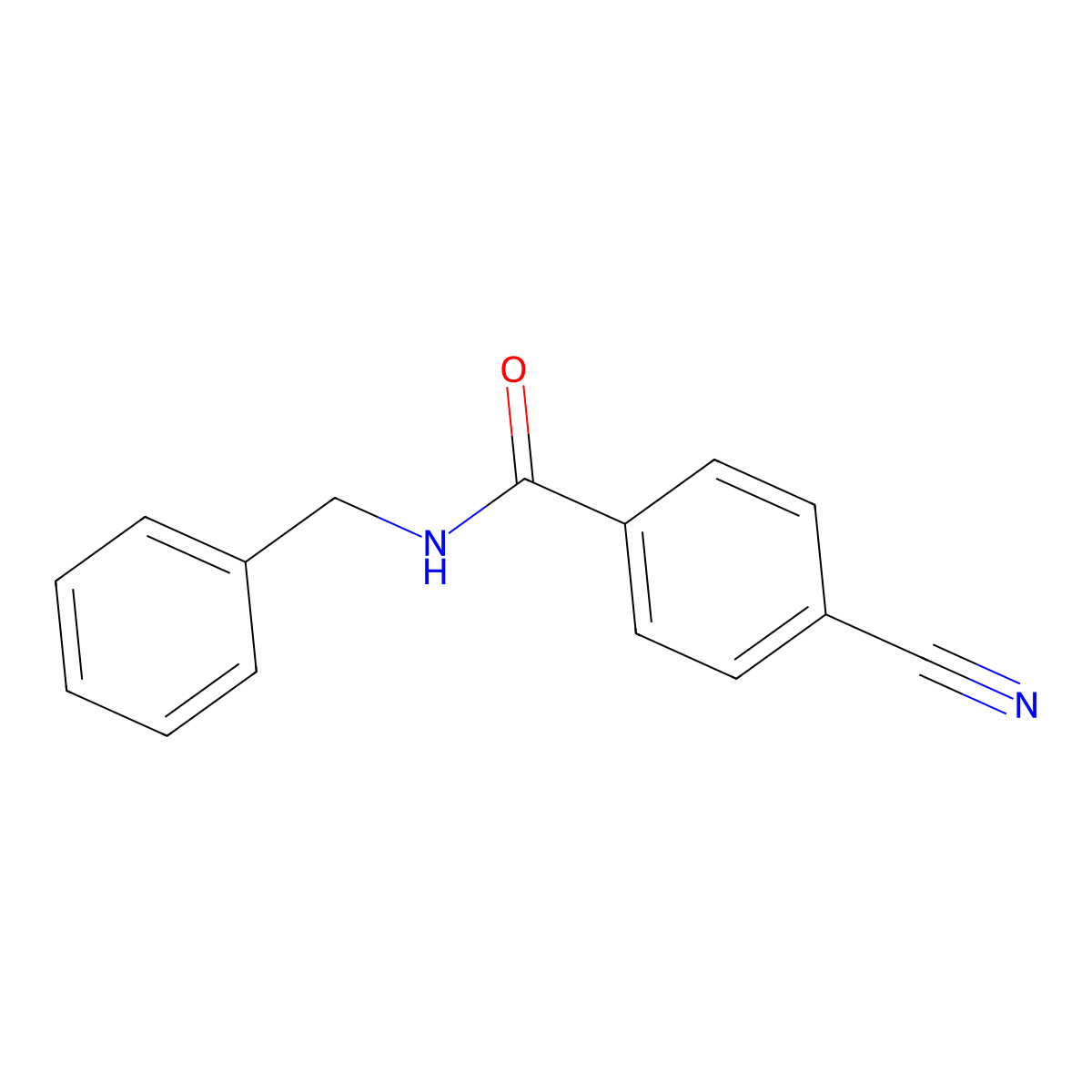 N-benzyl-4-cyanobenzamide molecular structure, CAS 17922-99-5