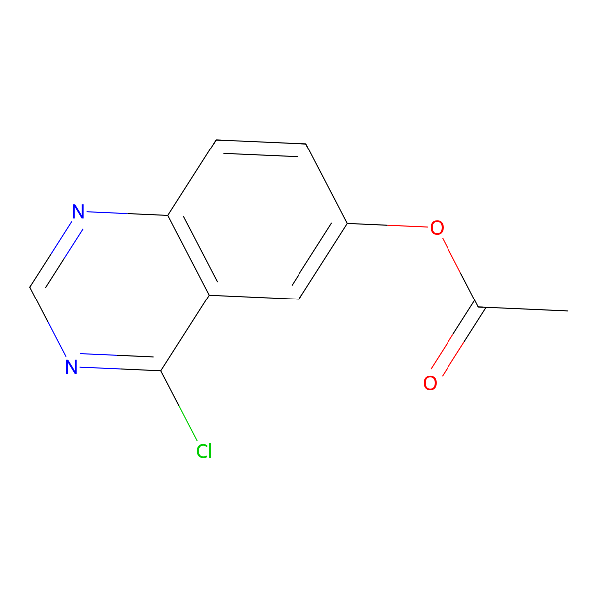 4-Chloroquinazolin-6-yl acetate molecular structure, CAS 179246-11-8