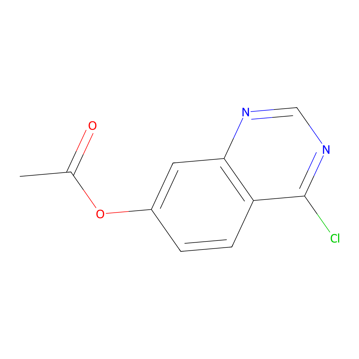 4-Chloroquinazolin-7-yl acetate molecular structure, CAS 179246-12-9