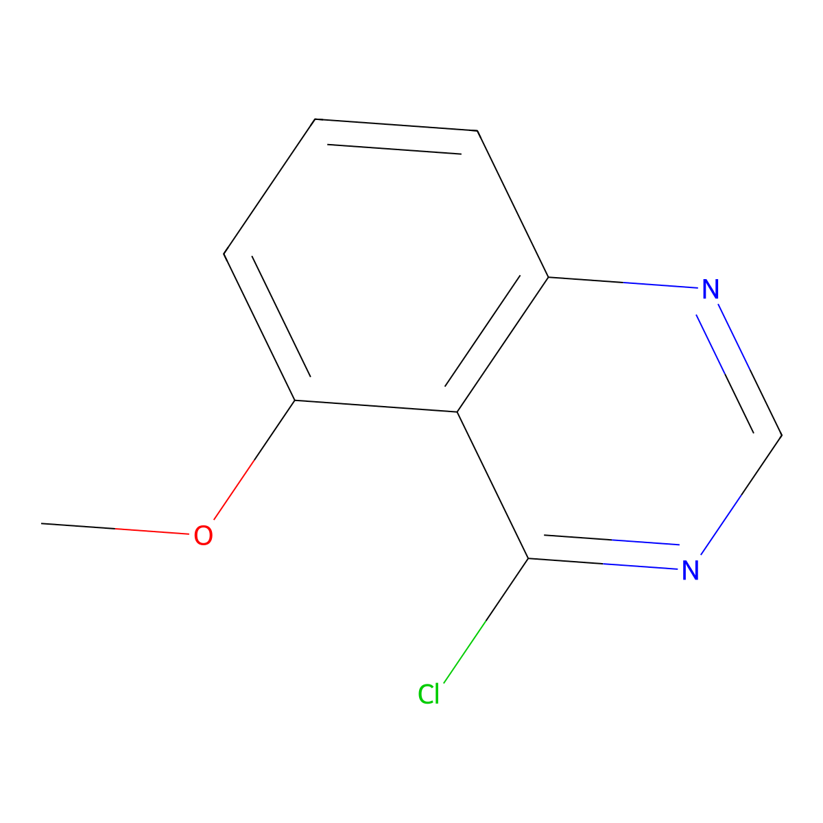 4-Chloro-5-methoxyquinazoline molecular structure, CAS 179246-14-1