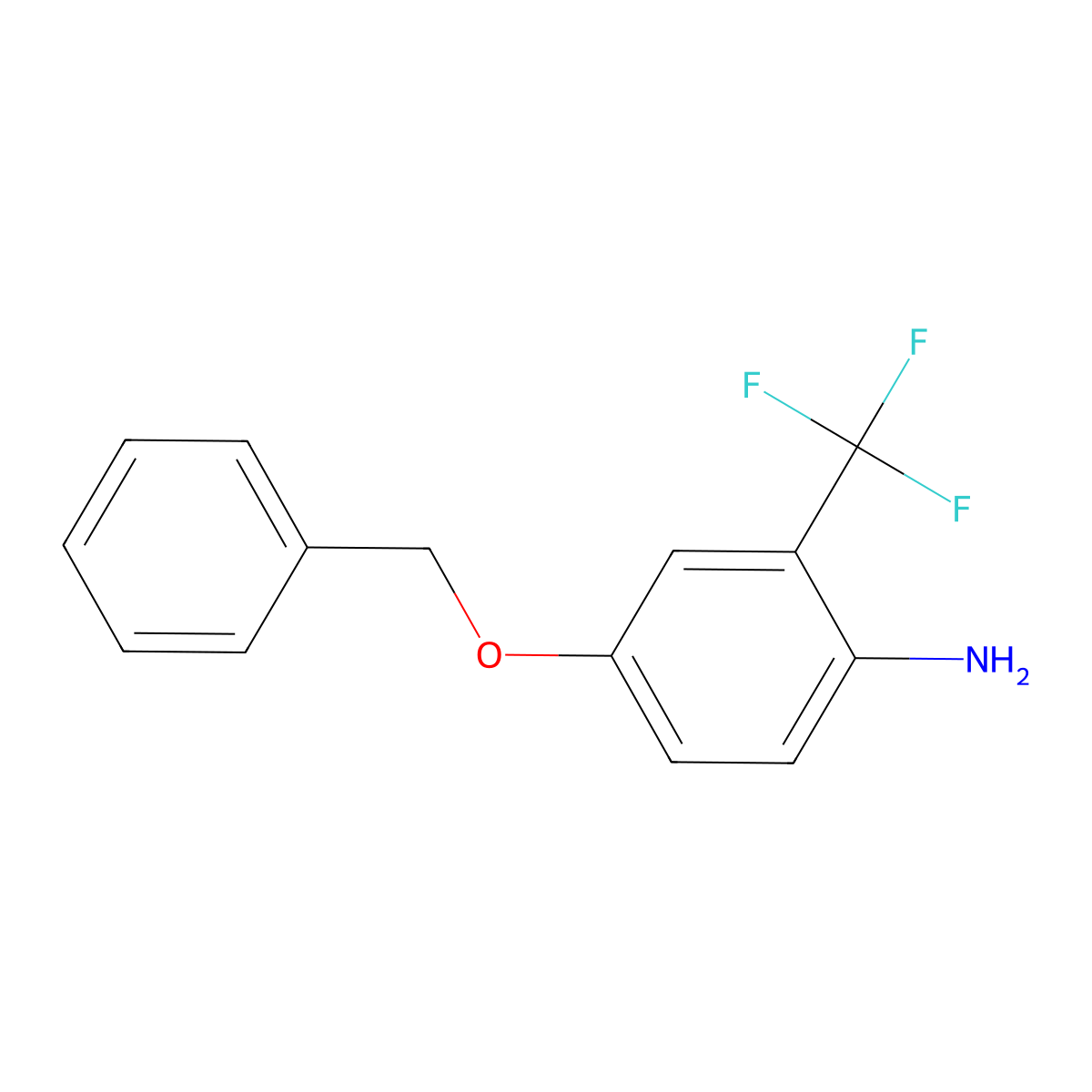 4-(Benzyloxy)-2-(trifluoromethyl)aniline molecular structure, CAS 179246-24-3