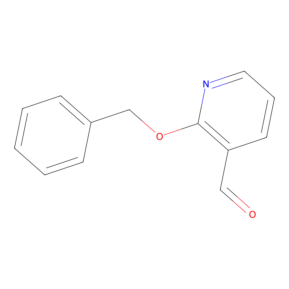 2-Benzyloxy-3-pyridinecarbaldehyde molecular structure, CAS 179257-30-8