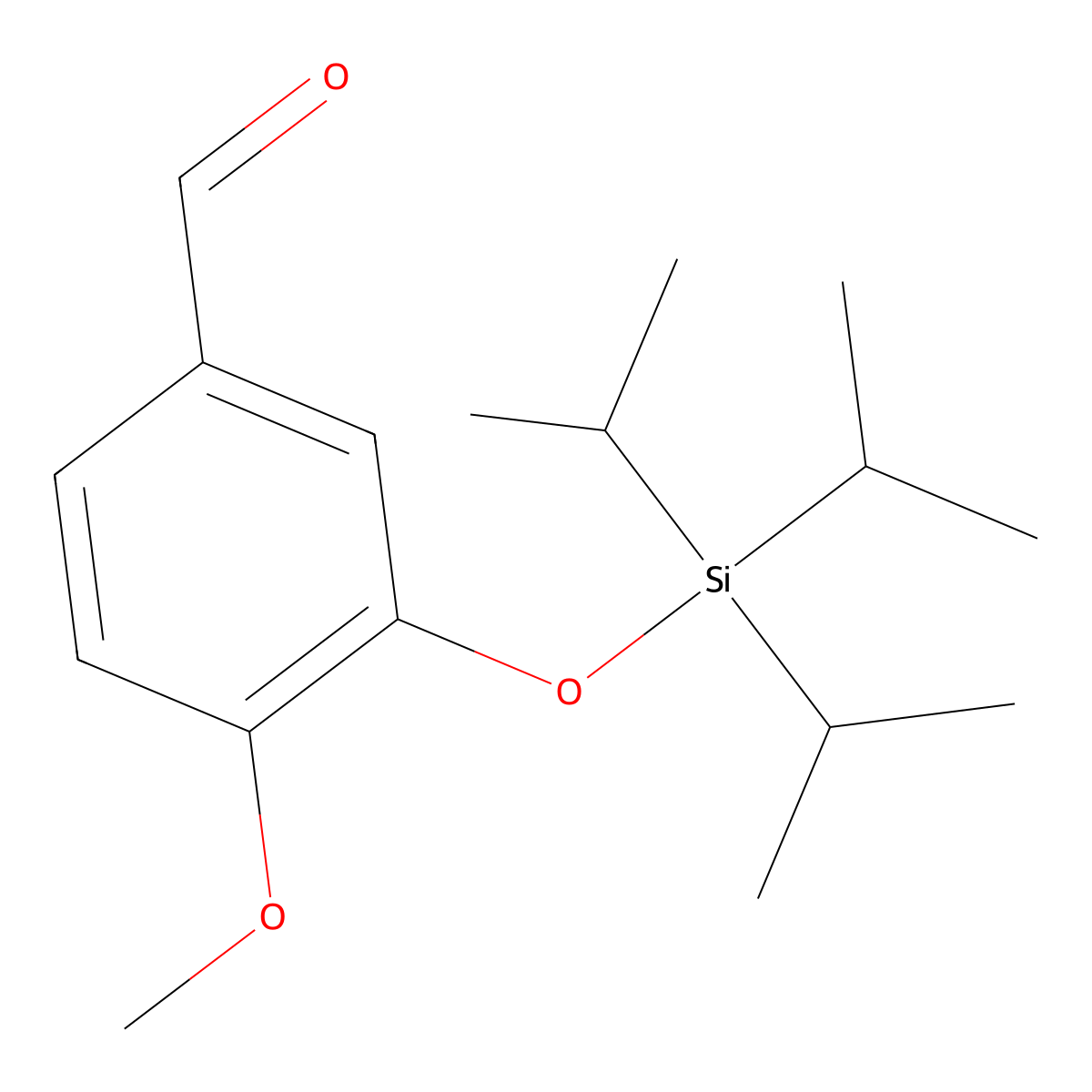 4-Methoxy-3-triisopropylsilanyloxybenzaldehyde molecular structure, CAS 179260-96-9