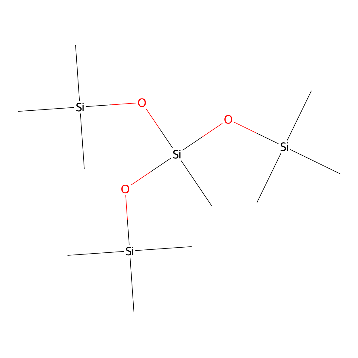 Methyltris(trimethylsiloxy)silane molecular structure, CAS 17928-28-8