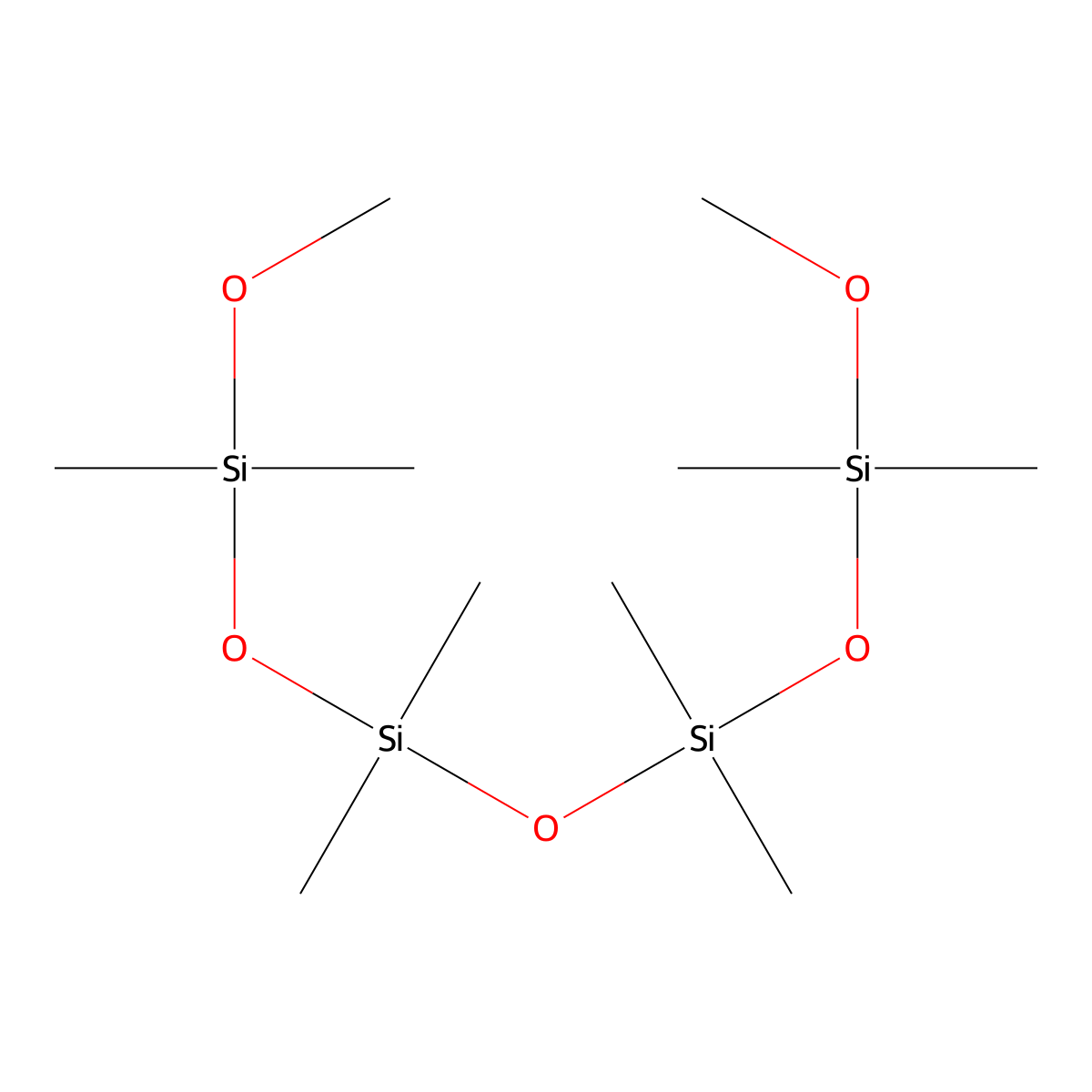 Tetrasiloxane, 1,7-dimethoxy-1,1,3,3,5,5,7,7-octamethyl- molecular structure, CAS 17928-31-3
