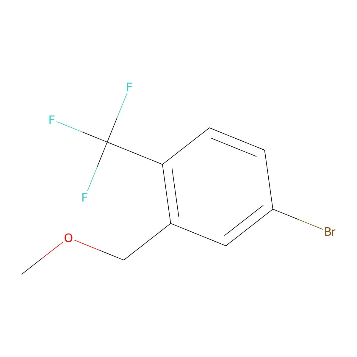 4-Bromo-2-(methoxymethyl)-1-(trifluoromethyl)benzene molecular structure, CAS 1792991-71-9