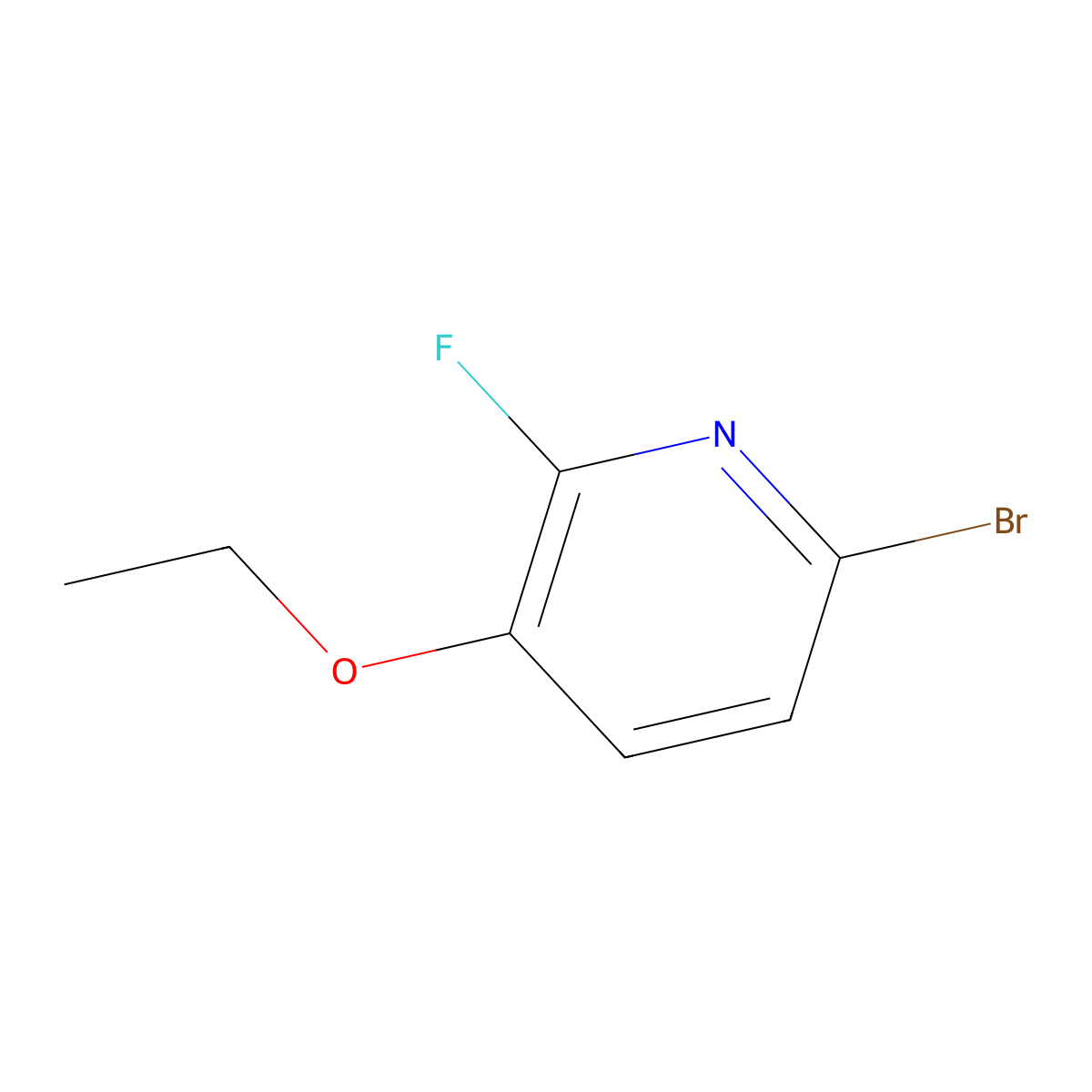 6-Bromo-3-ethoxy-2-fluoropyridine molecular structure, CAS 1792991-75-3