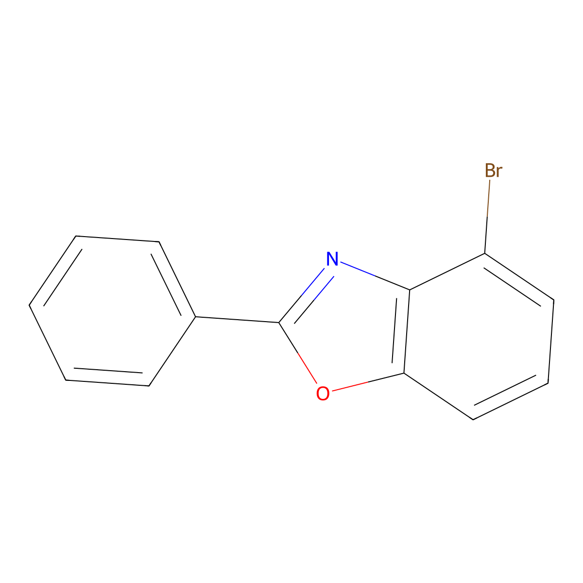 4-Bromo-2-phenylbenzo[d]oxazole molecular structure, CAS 1792993-81-7