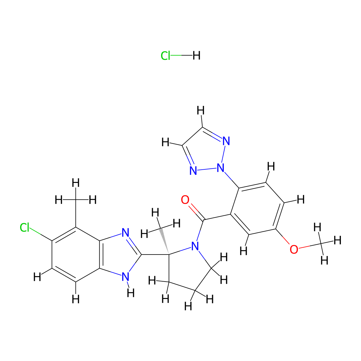 Daridorexant Hydrochloride molecular structure, CAS 1792993-84-0