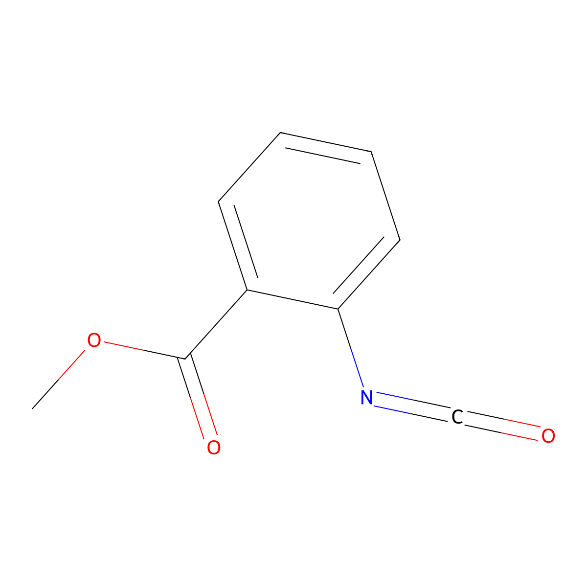 Methyl 2-isocyanatobenzoate molecular structure, CAS 1793-07-3