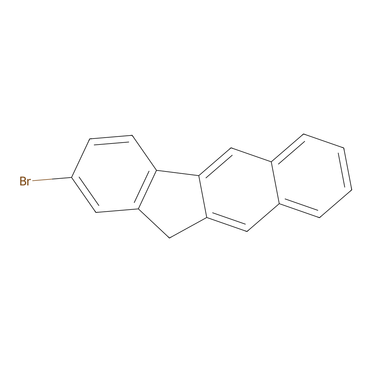 2-Bromo-11H-benzo[b]fluorene molecular structure, CAS 1793007-49-4