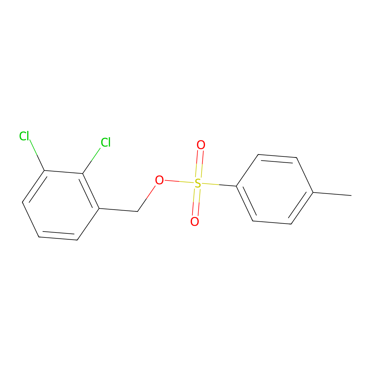 (2,3-Dichlorophenyl)methyl 4-methylbenzene-1-sulfonate molecular structure, CAS 1793072-35-1