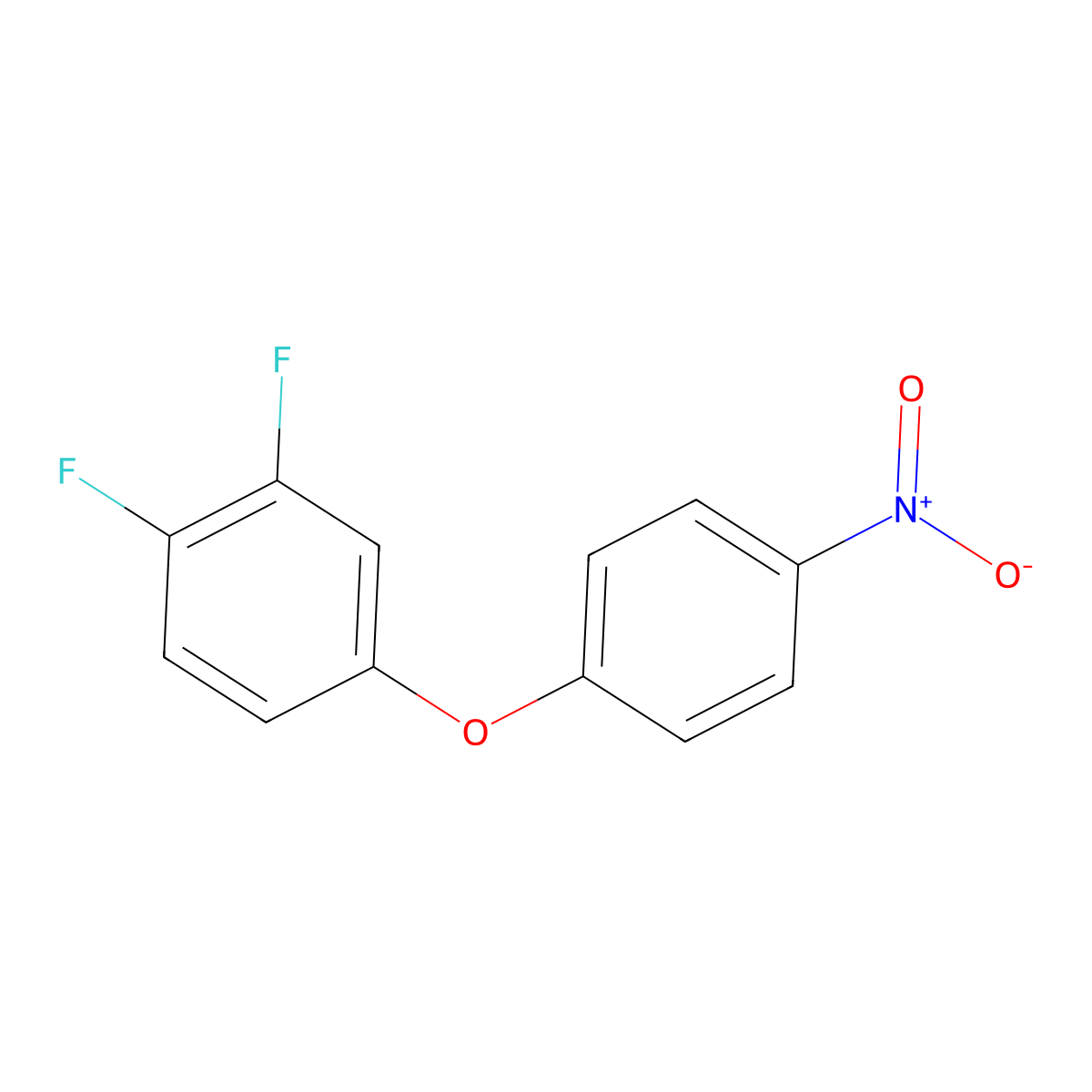 1,2-Difluoro-4-(4-nitrophenoxy)benzene molecular structure, CAS 1793076-77-3