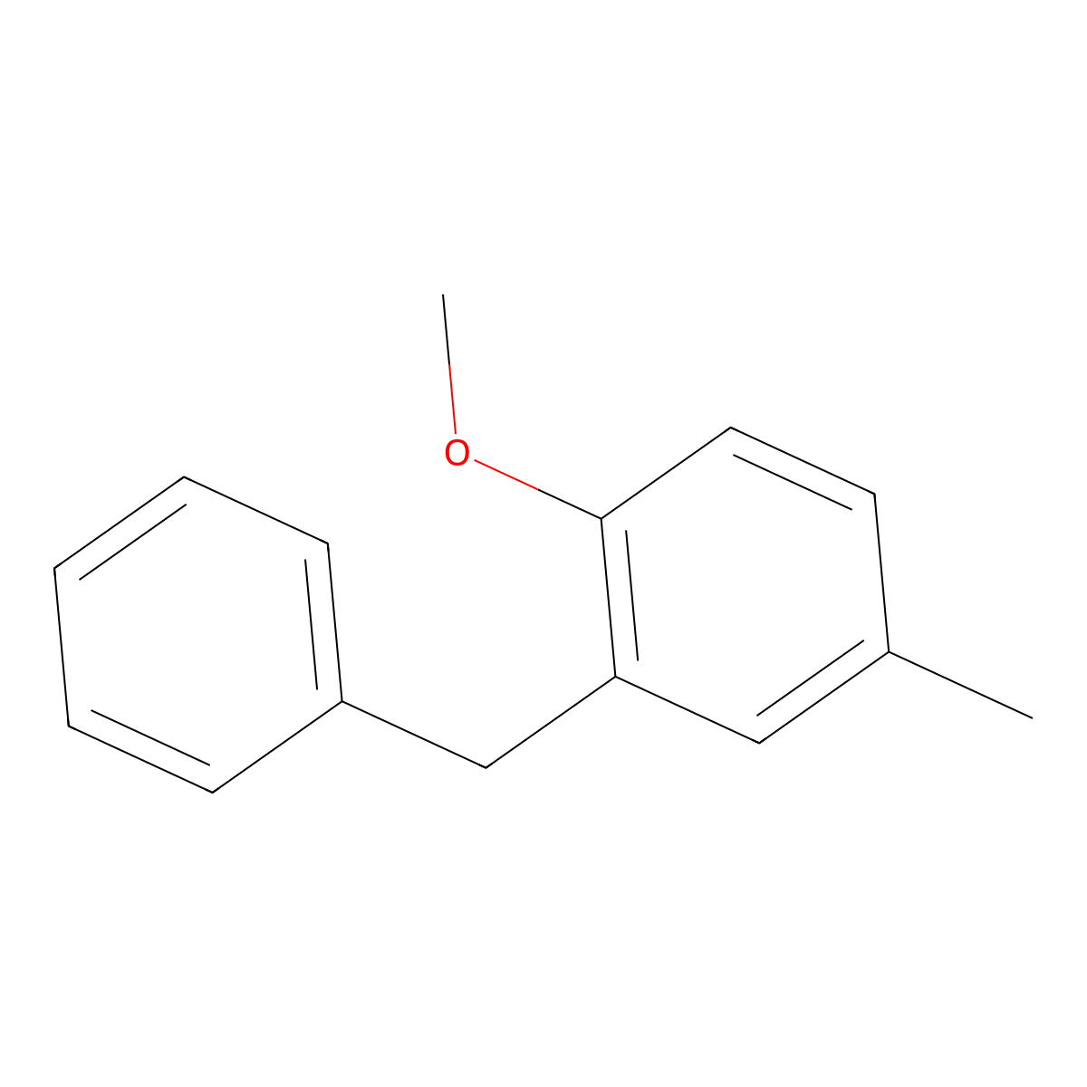 2-Benzyl-1-methoxy-4-methylbenzene molecular structure, CAS 179308-40-8
