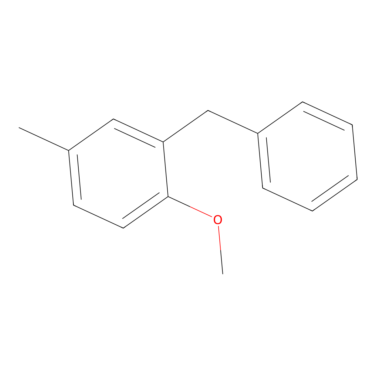 2-Benzyl-1-methoxy-4-methylbenzene molecular structure, CAS 179308-40-8
