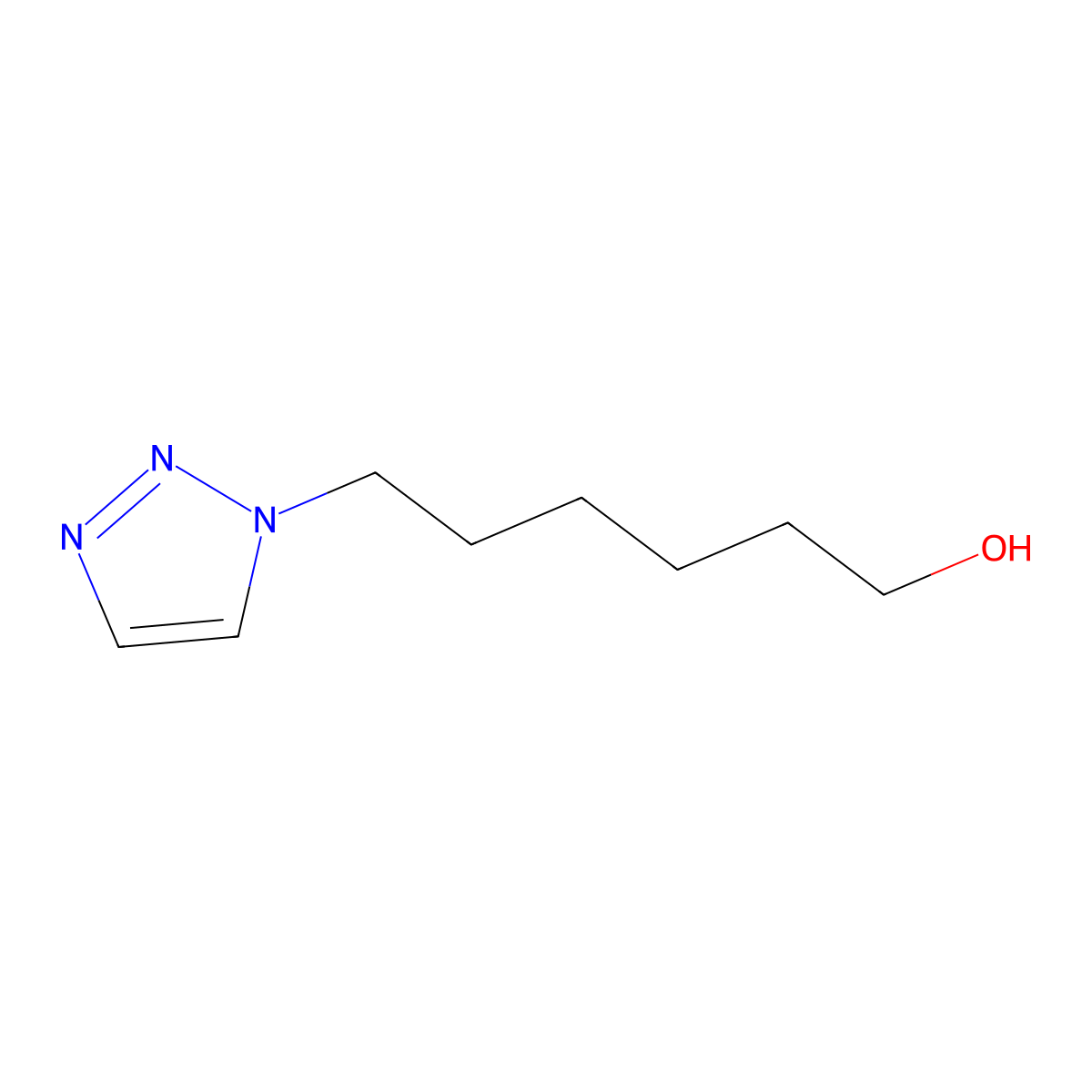 6-(1,2,3-Triazol-1-yl)-1-hexanol molecular structure, CAS 1793088-06-8