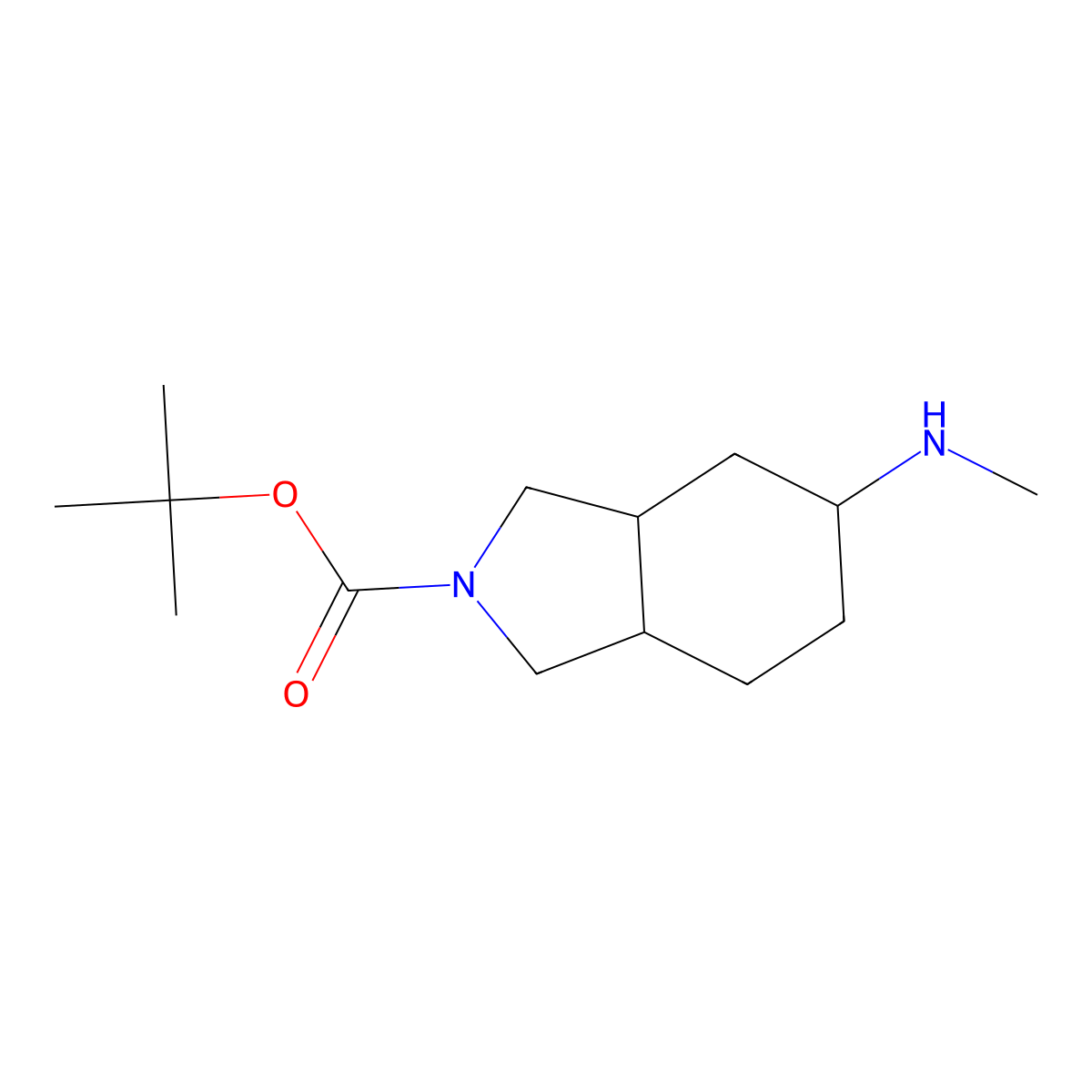 tert-Butyl 5-(methylamino)octahydro-2H-isoindole-2-carboxylate molecular structure, CAS 1793108-46-9