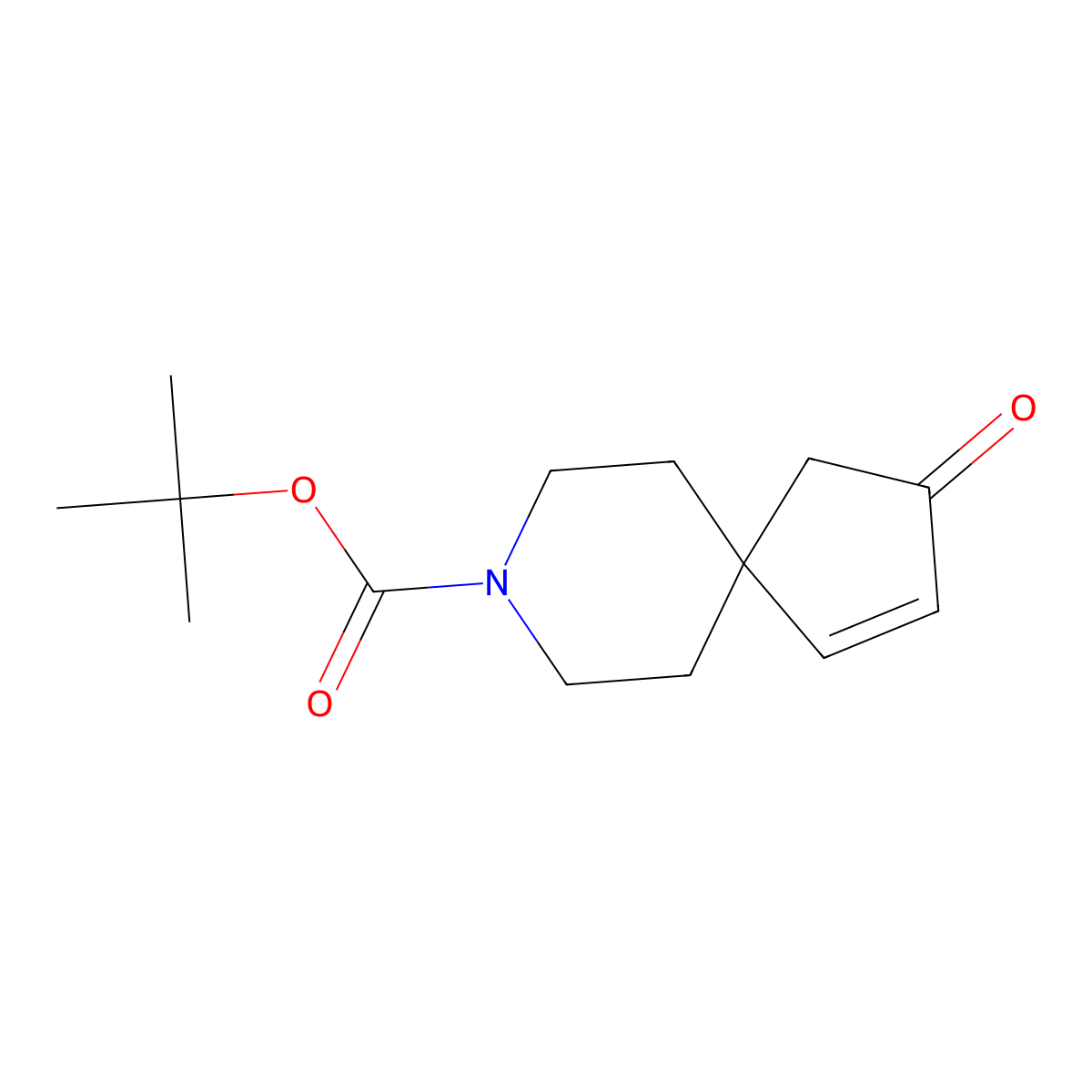 Tert-butyl 3-oxo-8-azaspiro[4.5]dec-1-ene-8-carboxylate molecular structure, CAS 1793108-54-9