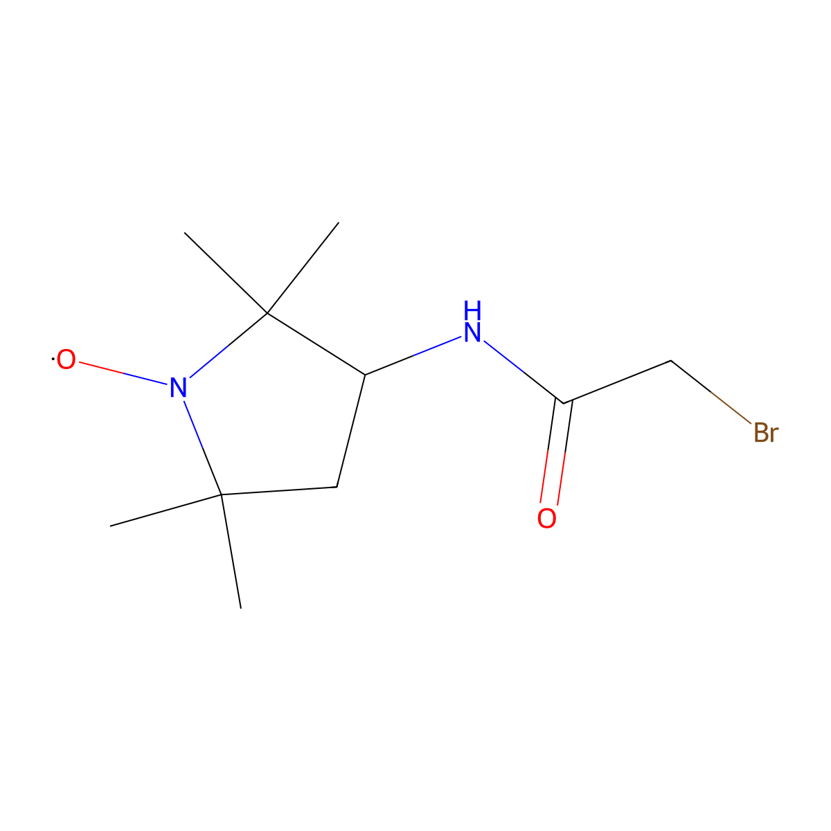 3-(2-Bromoacetamido)-2,2,5,5-tetramethyl-1-pyrrolidino-1-oxyl molecular structure, CAS 17932-40-0