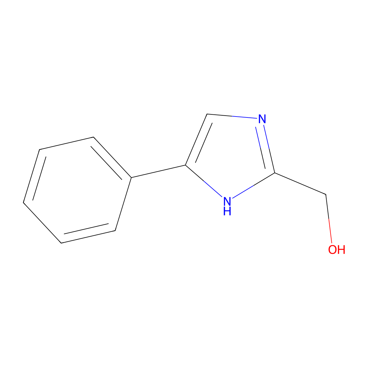 (4-Phenyl-1H-imidazol-2-yl)methanol molecular structure, CAS 179333-63-2