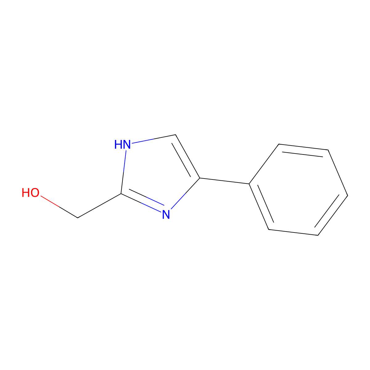 (4-Phenyl-1H-imidazol-2-yl)methanol molecular structure, CAS 179333-63-2