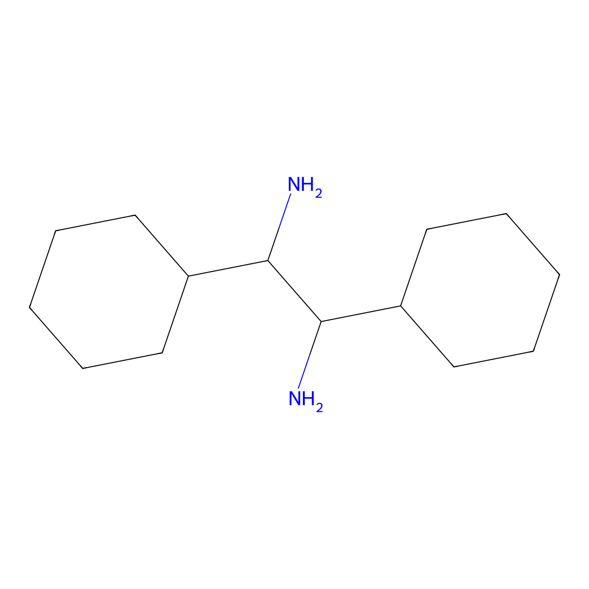 (1S,2S)-1,2-Dicyclohexylethane-1,2-diamine molecular structure, CAS 179337-54-3