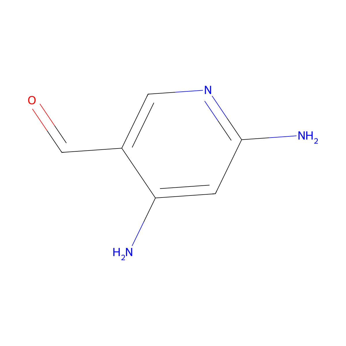 4,6-Diaminopyridine-3-carbaldehyde molecular structure, CAS 179343-43-2