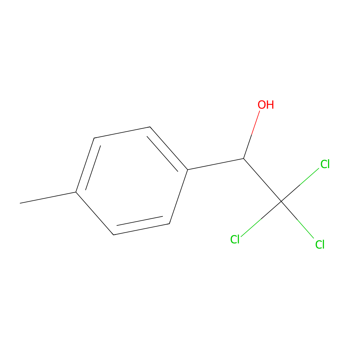 4-Methyl-alpha-(trichloromethyl)benzenemethanol molecular structure, CAS 17936-73-1