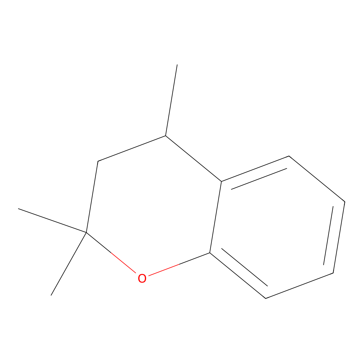 3,4-Dihydro-2,2,4-trimethyl2H-1-benzopyran molecular structure, CAS 17937-03-0