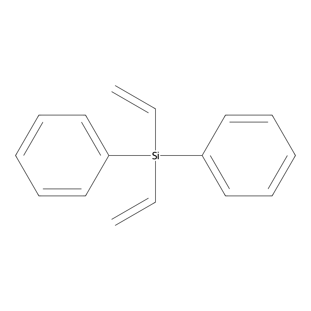 Diethenyl(diphenyl)silane molecular structure, CAS 17937-68-7