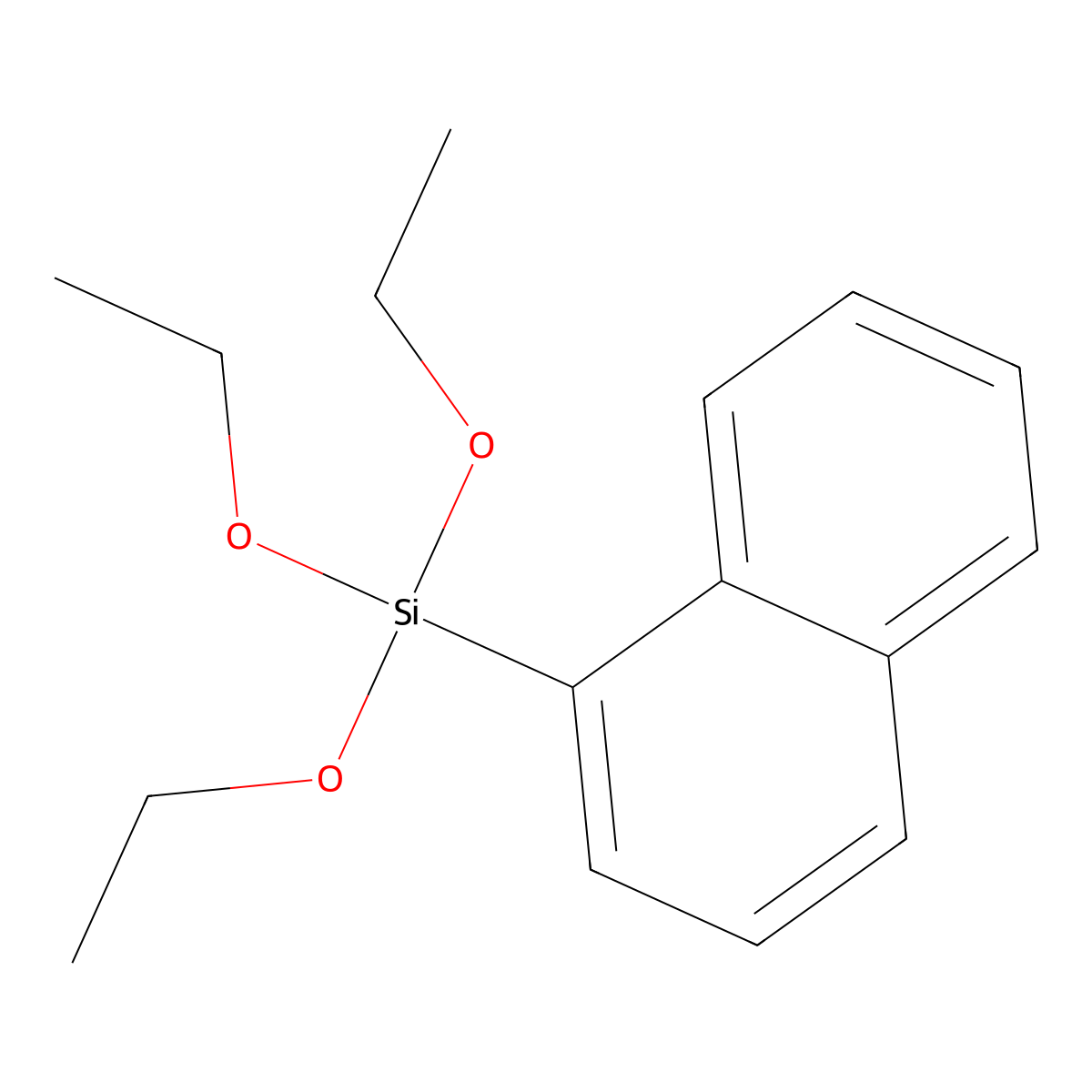 Triethoxy(naphthalen-1-yl)silane molecular structure, CAS 17938-06-6