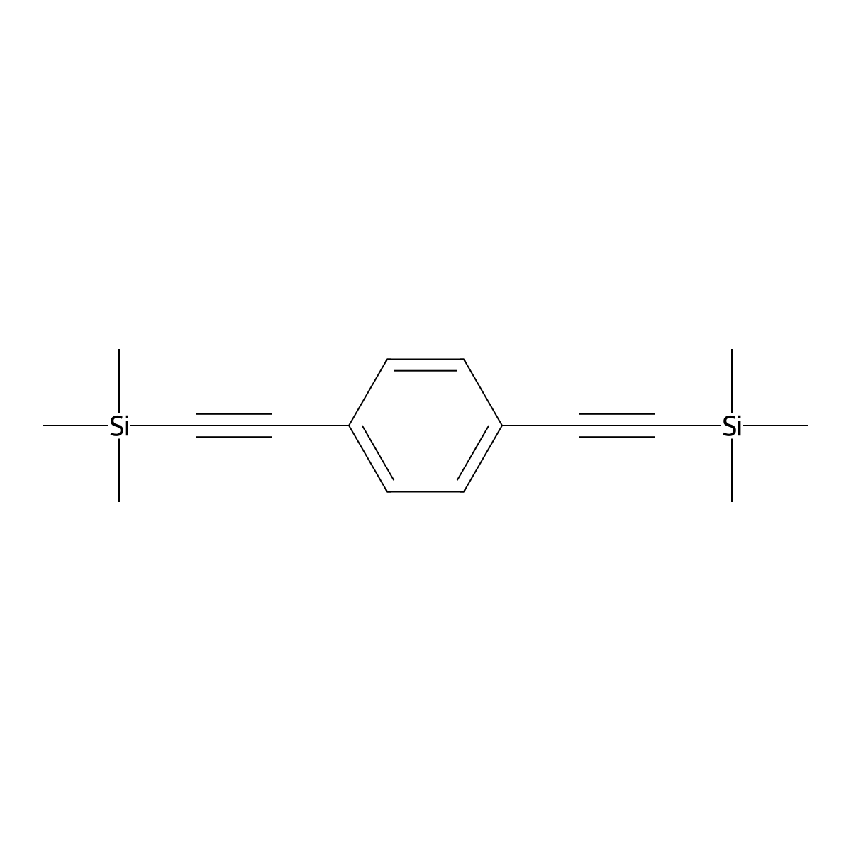 1,4-Bis[(trimethylsilyl)ethynyl]benzene molecular structure, CAS 17938-13-5