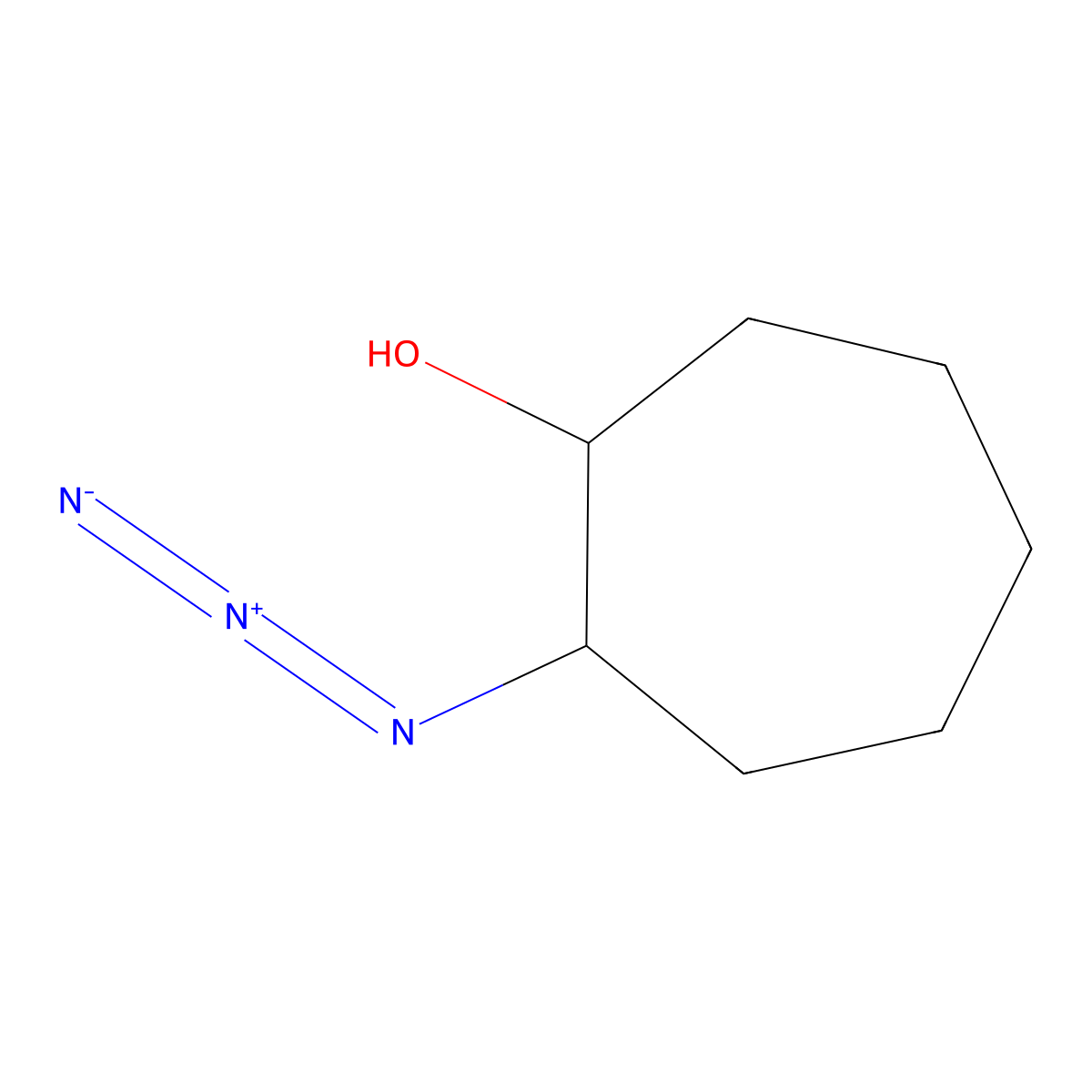 2-Azidocycloheptan-1-ol molecular structure, CAS 1793844-24-2