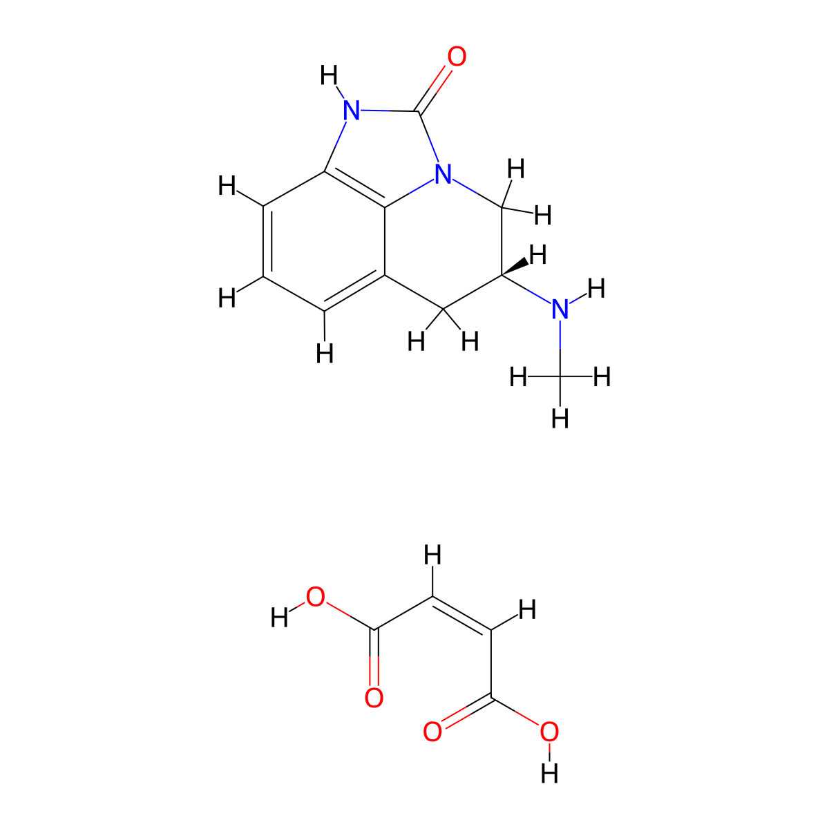 Sumanirole maleate molecular structure, CAS 179386-44-8