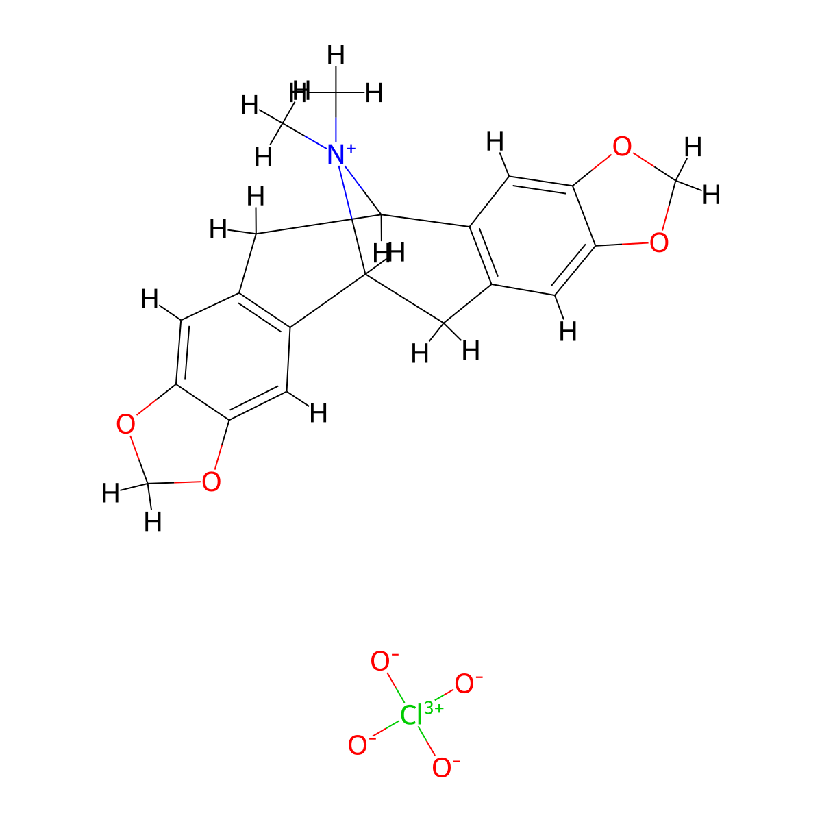 Californidine perchlorate molecular structure, CAS 17939-31-0