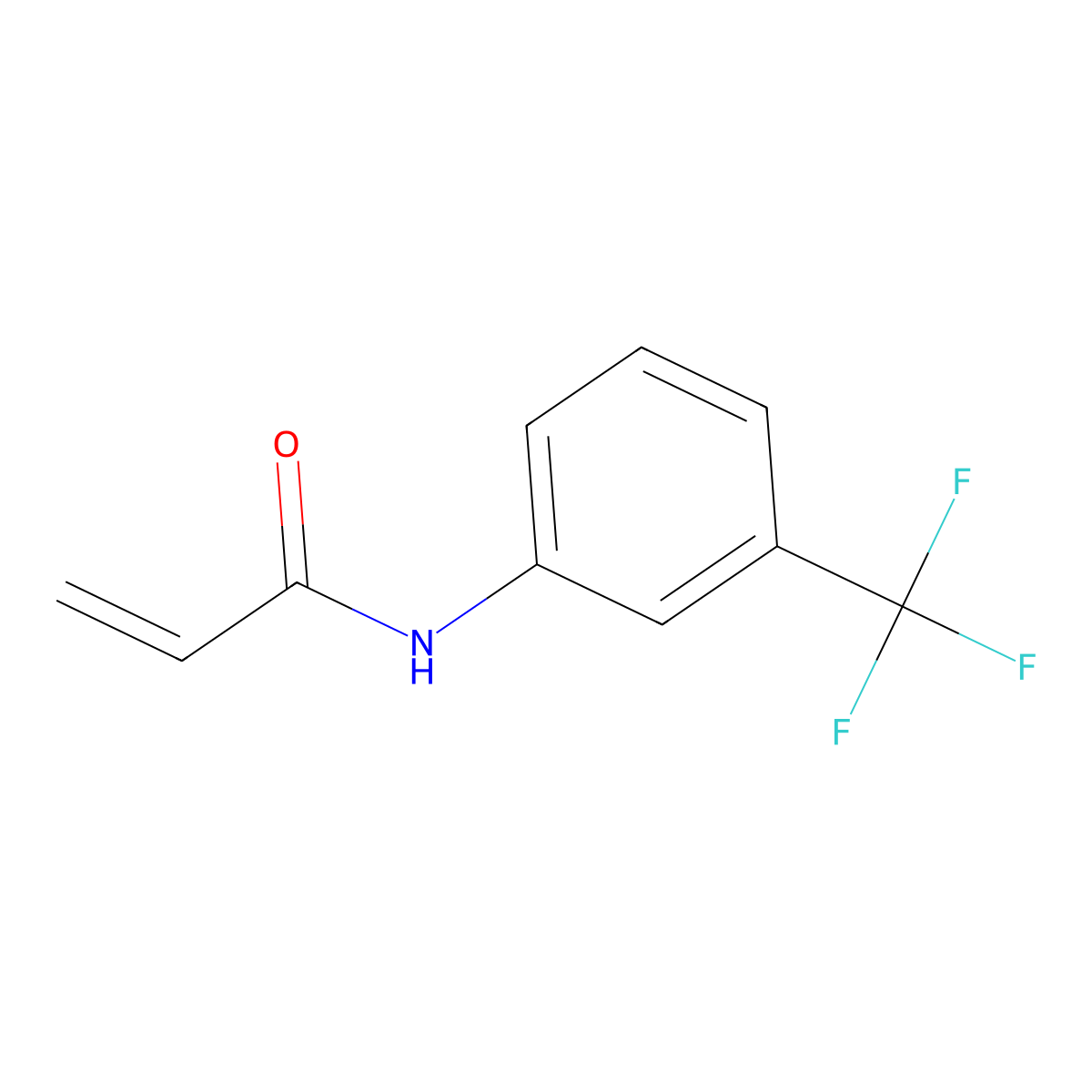 N-[3-(trifluoromethyl)phenyl]prop-2-enamide molecular structure, CAS 1794-20-3