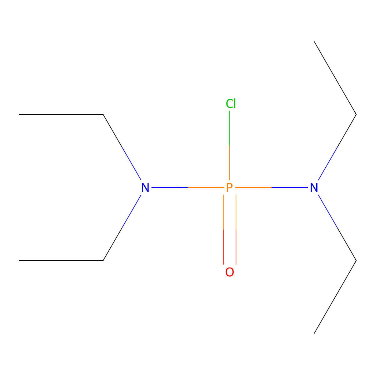 Tetraethylphosphorodiamidic chloride molecular structure, CAS 1794-24-7
