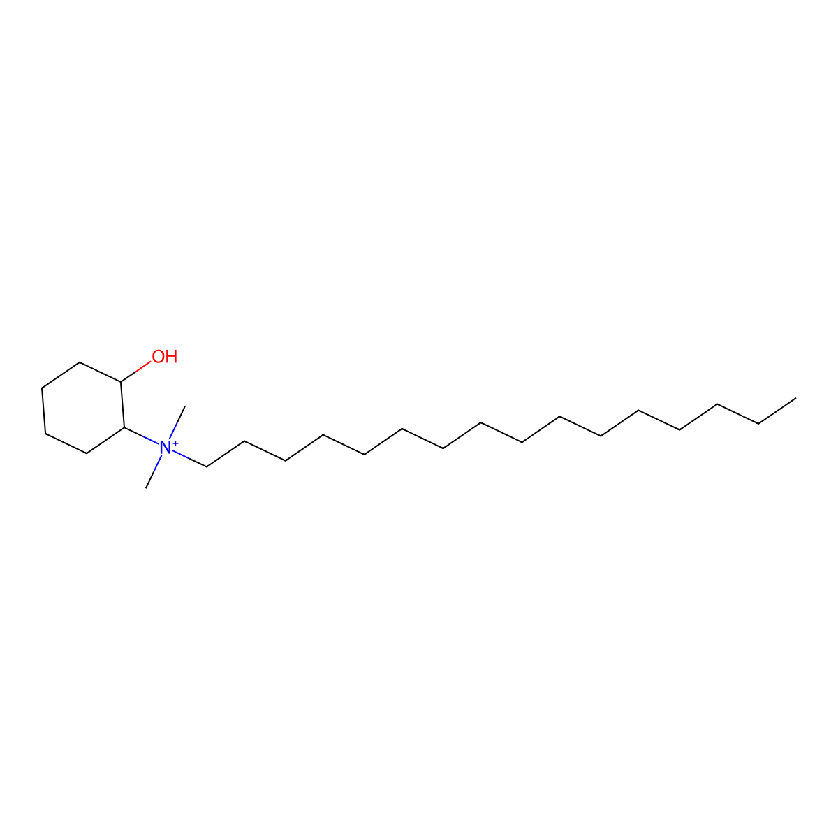 Cethexonium molecular structure, CAS 1794-74-7