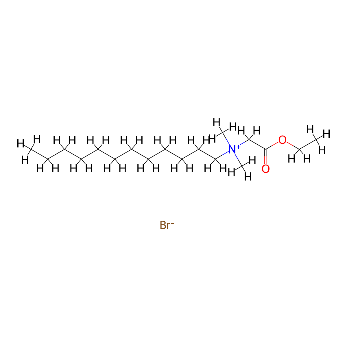 Laurcetium Bromide molecular structure, CAS 1794-75-8