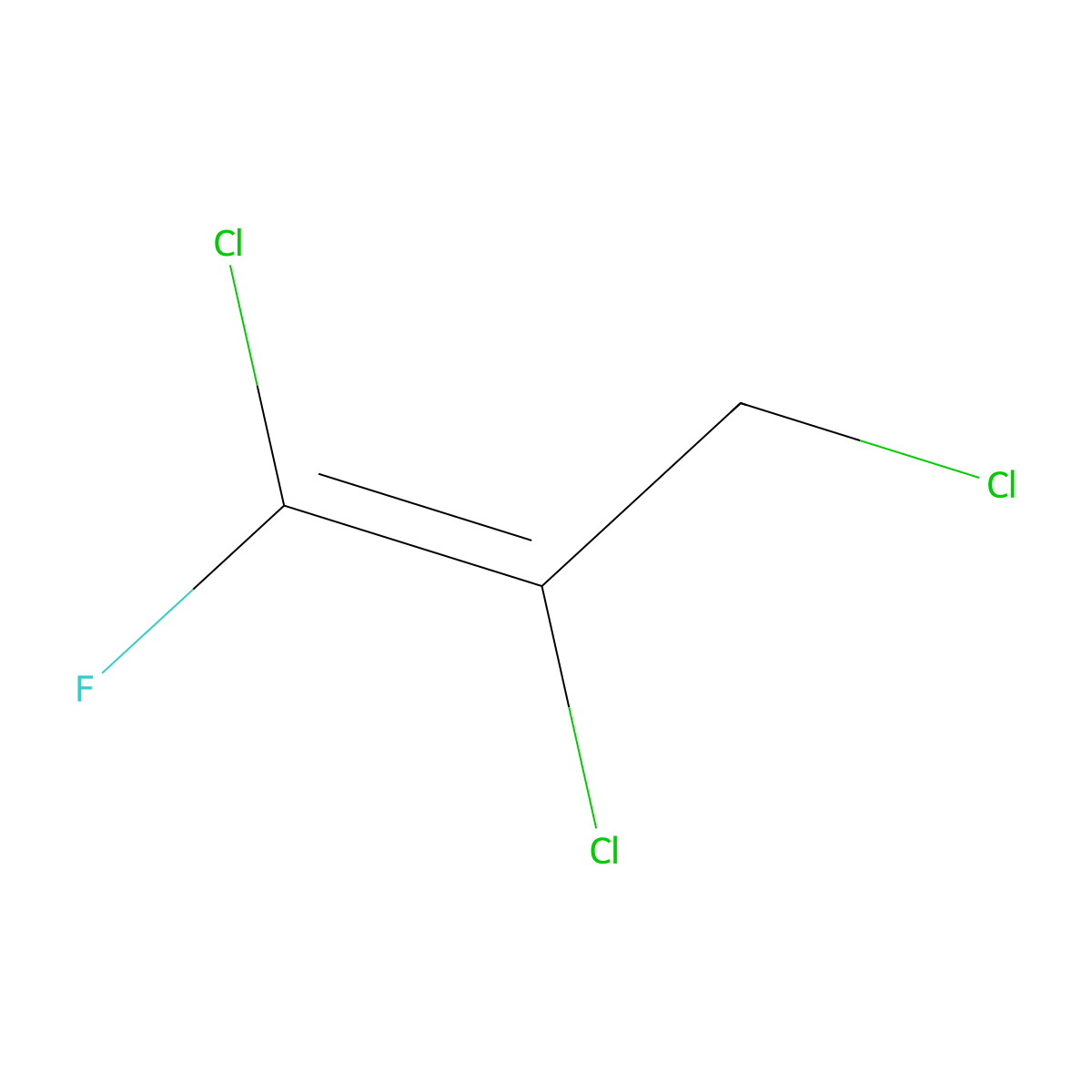 1,2,3-Trichloro-1-fluoroprop-1-ene molecular structure, CAS 1794-83-8