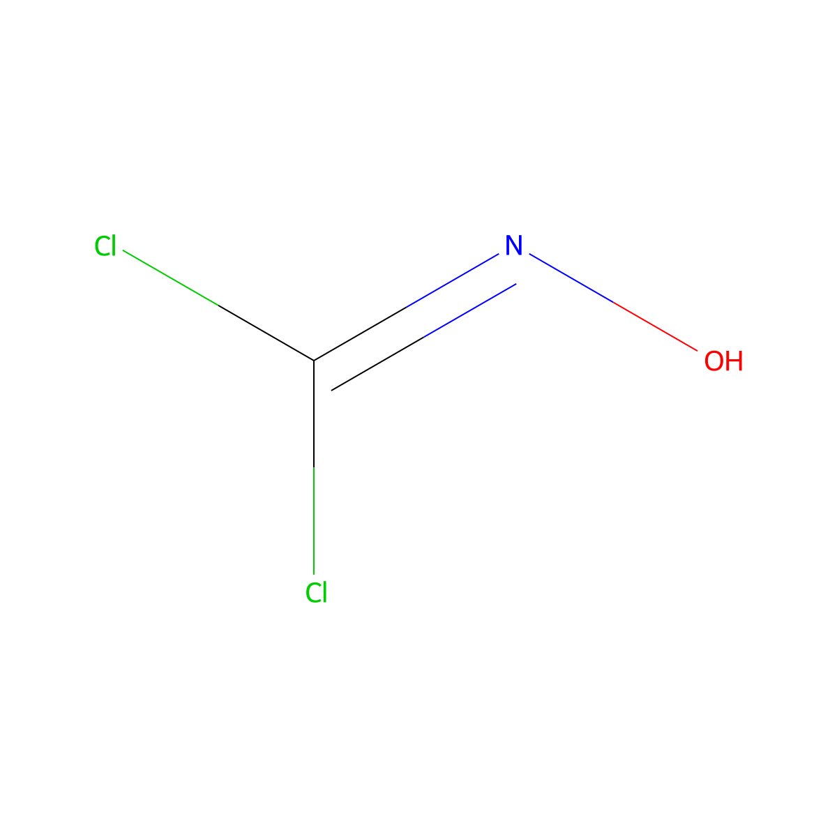 Carbonimidic dichloride, hydroxy- molecular structure, CAS 1794-86-1