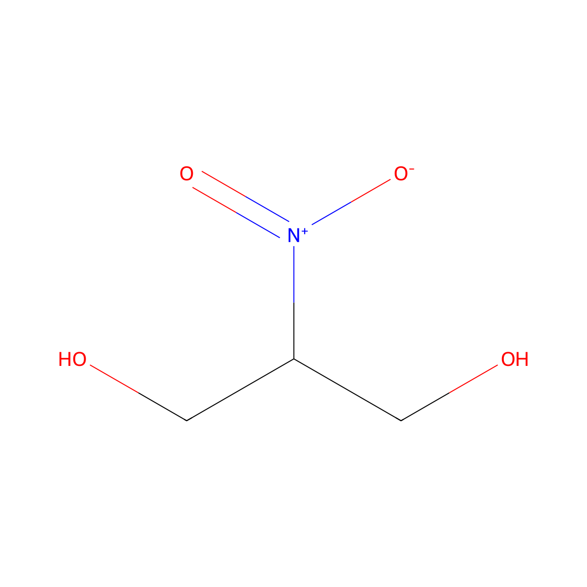 1,3-Propanediol, 2-nitro- molecular structure, CAS 1794-90-7