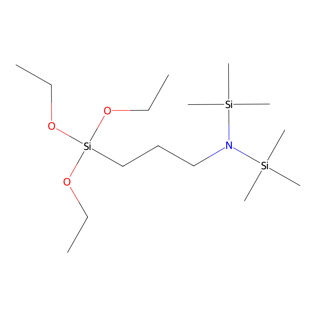 1,1,1-Trimethyl-N-(3-(triethoxysilyl)propyl)-N-(trimethylsilyl)silanamine molecular structure, CAS 17940-89-5