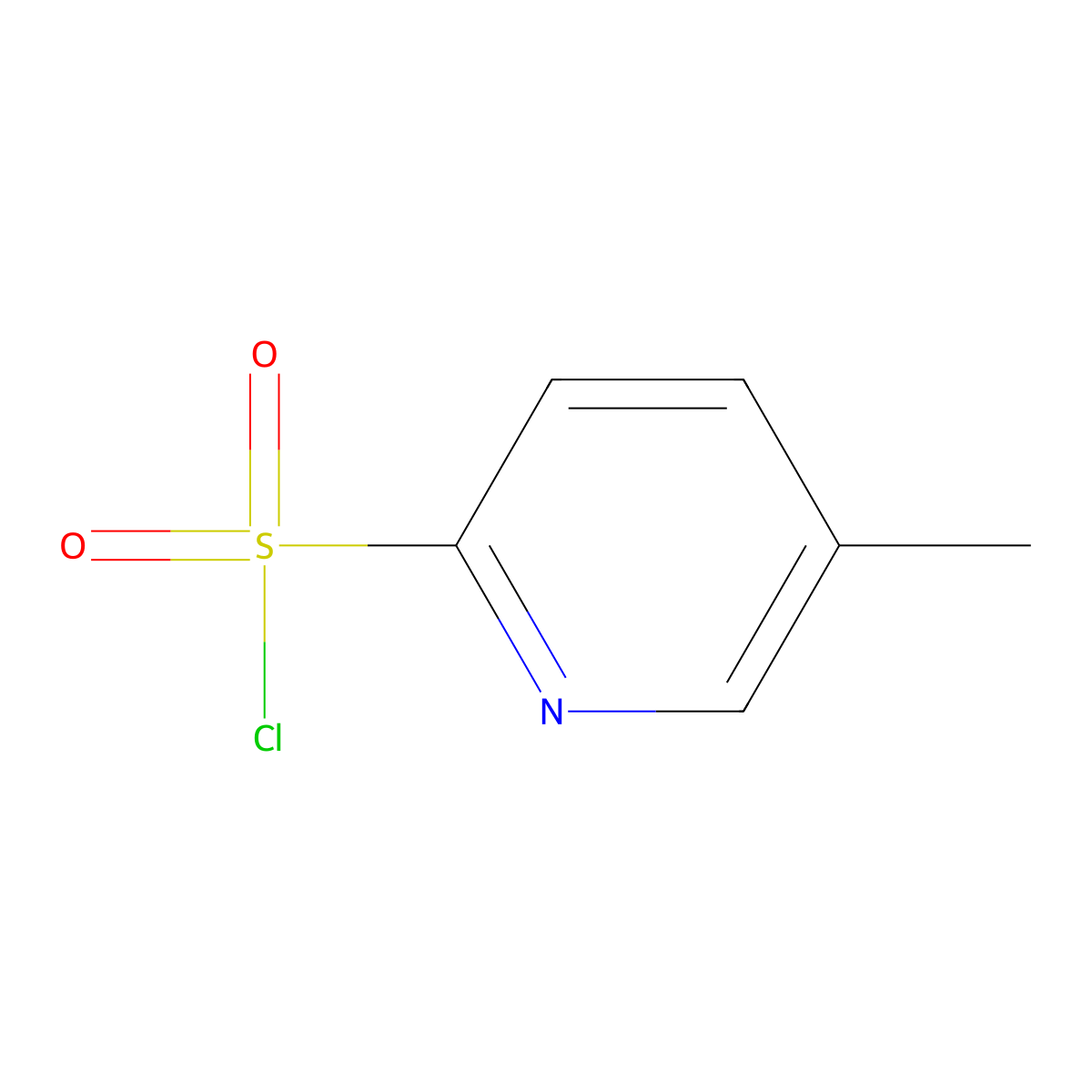 5-Methylpyridine-2-sulfonyl chloride molecular structure, CAS 179400-16-9