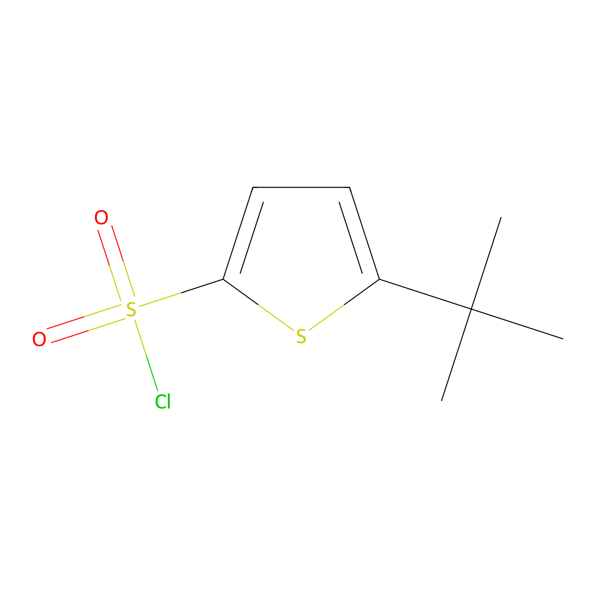 5-Tert-butylthiophene-2-sulfonyl chloride molecular structure, CAS 179400-17-0
