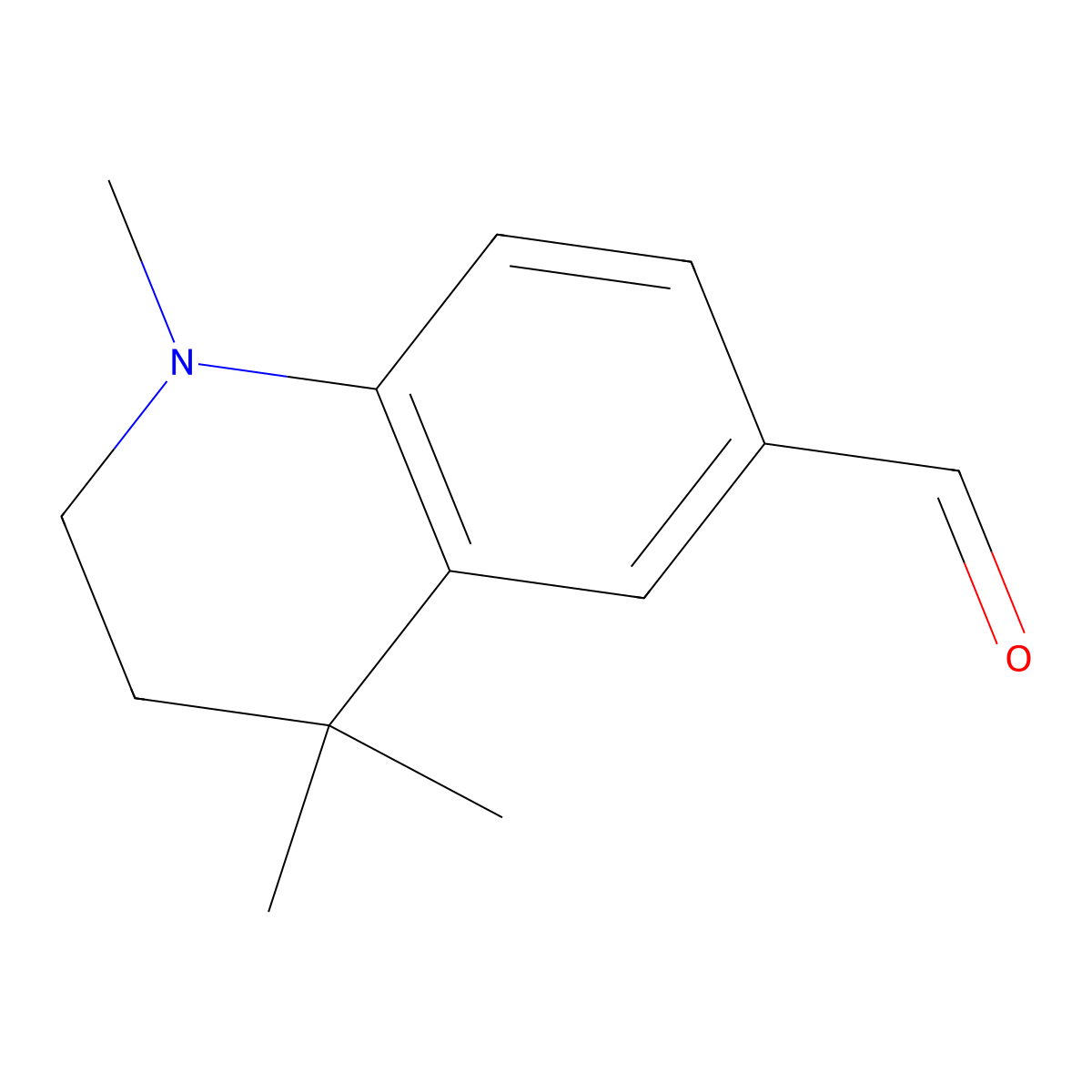 1,4,4-Trimethyl-1,2,3,4-tetrahydroquinoline-6-carbaldehyde molecular structure, CAS 179406-36-1