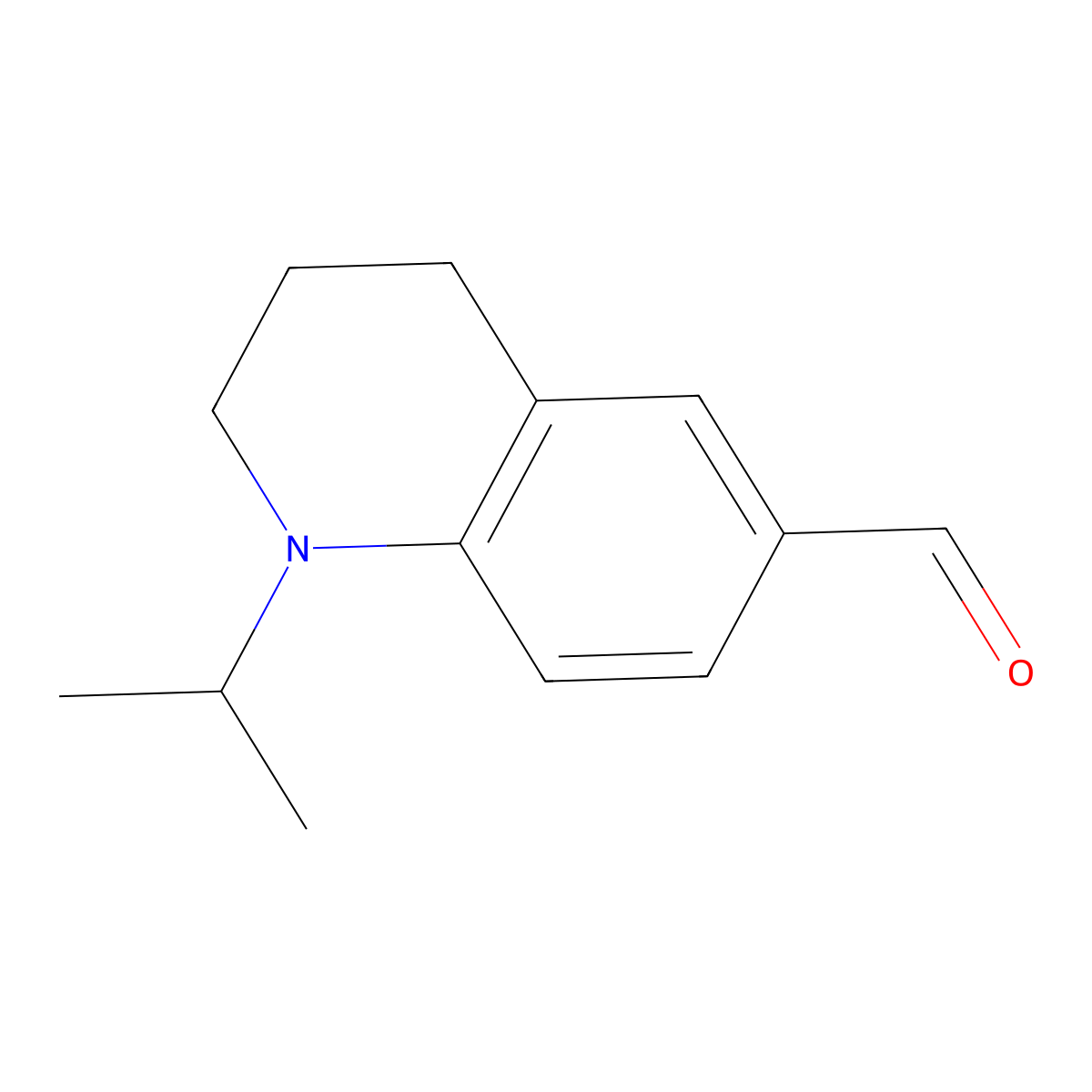 1-Isopropyl-1,2,3,4-tetrahydro-quinoline-6-carbaldehyde molecular structure, CAS 179406-88-3