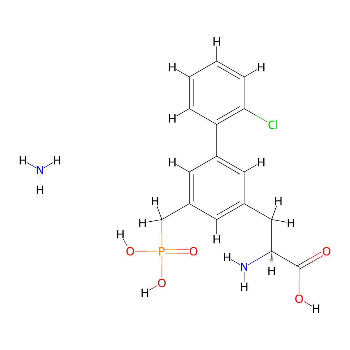 SDZ 220-581 Ammonium salt molecular structure, CAS 179411-94-0