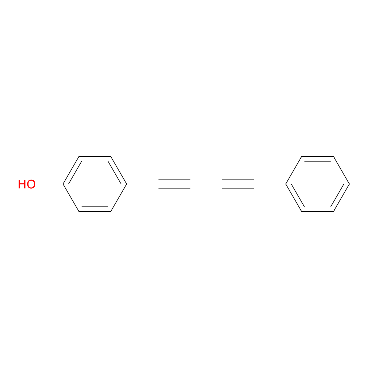 4-(Phenylbuta-1,3-diyn-1-yl)phenol molecular structure, CAS 179413-97-9