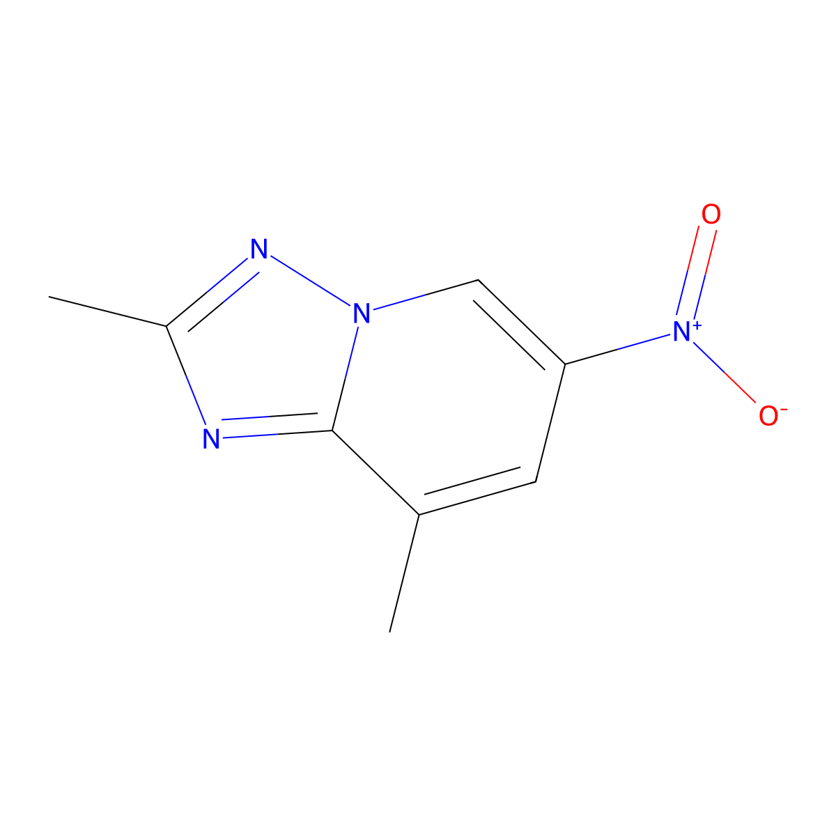 2,8-Dimethyl-6-nitro-[1,2,4]triazolo[1,5-A]pyridine molecular structure, CAS 1794153-77-7